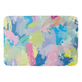 Happy Day Abstrakt Art Moderne Moderne Moderne Badematte