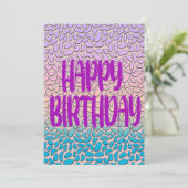 Happy Day and Happier Year Birthday Card (Stehend Vorderseite)