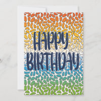 Happy Day and Happier Year Birthday Card