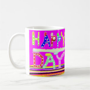 Happy Day Art Design Zucker Bonbons brüchige Farbe Kaffeetasse