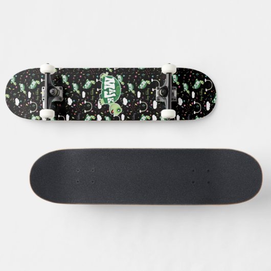  "Happy Day" Assembled black with turtle/rainbows Skateboard (Horizontal)