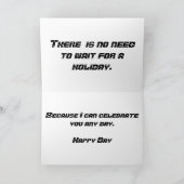 Happy Day Card Feiertagskarte (Innenseite)
