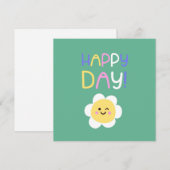 Happy Day Feiertagskarte (Vorne/Hinten)