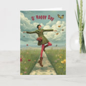 Happy Day | Gruß surreal Art Karte (Vorderseite)