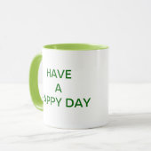 HAPPY DAY KAFFEE TASSE (Vorderseite Links)