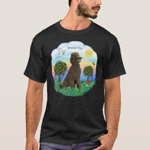 Happy Day mit einer Standard Poodle Chocolate T-Shirt