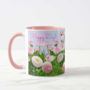Happy Day Pink Floral Tasse