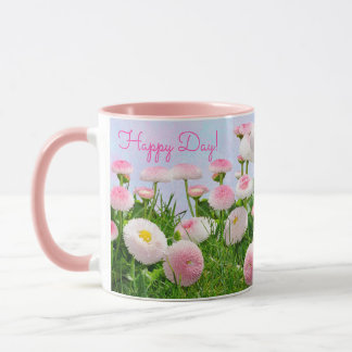 Happy Day Pink Floral Tasse