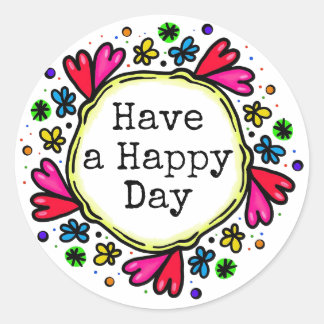 Happy Day Positive Thinking Stickers