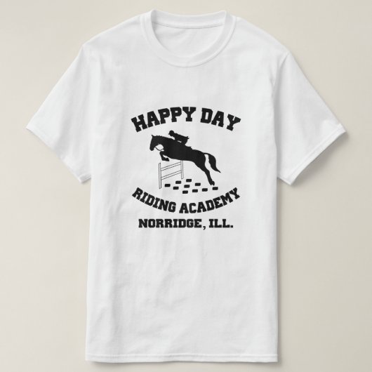 Happy Day Stables, Riding Academy, Norridge, IL T-Shirt (Design vorne)