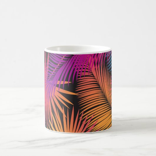 Happy Day Travel Tropical Palm Blätter Jungle Kaffeetasse (Mittel)