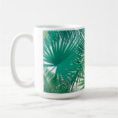 Happy Day Travel Tropical Palm Blätter Jungle Kaffeetasse (Links)