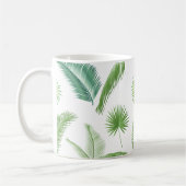 Happy Day Travel Tropical Palm Blätter Jungle Kaffeetasse (Links)