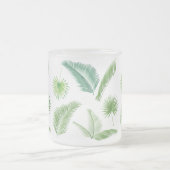 Happy Day Travel Tropical Palm Blätter Jungle Mattglastasse (Mittel)
