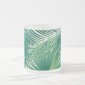 Happy Day Travel Tropical Palm Blätter Jungle Mattglastasse (Mittel)