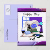 Happy Day Vater Postkarte (Vorne/Hinten)