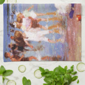 Happy Days am Strand Geschirrtuch (Gefaltet)