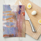 Happy Days am Strand Geschirrtuch (Viertel Falte)