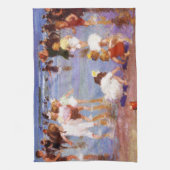 Happy Days am Strand Geschirrtuch (Vertikal)