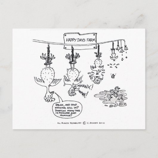 Happy Days Farm Postkarte (Vorderseite)