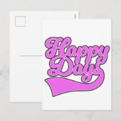 Happy Days Feiertagspostkarte (Vorne/Hinten)