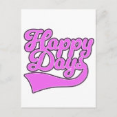 Happy Days Feiertagspostkarte (Vorderseite)