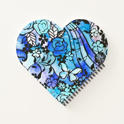 Happy Days sind wieder hier Heart Spiral Notebook Notizblock (Rückseite)