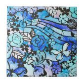 Happy Days sind wieder hier Keramik Tile Fliese (Vorderseite)