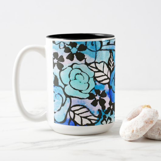 Happy Days sind wieder hier Zwei Tone Coffee Tasse (Mit Donut)