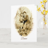 Happy Days Vintage Jubiläumsgrusskarte Karte (Gelbe Blume)