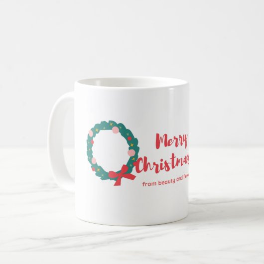 Happy Dear Friend | Funny Chrismas Geschenk Kaffee Kaffeetasse (Vorderseite Links)