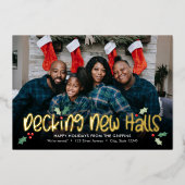 Happy Decking FOIL Holiday Moving Ankündigung (Vorderseite)