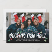 Happy Decking Holiday Card Moving Ankündigung (Vorderseite)