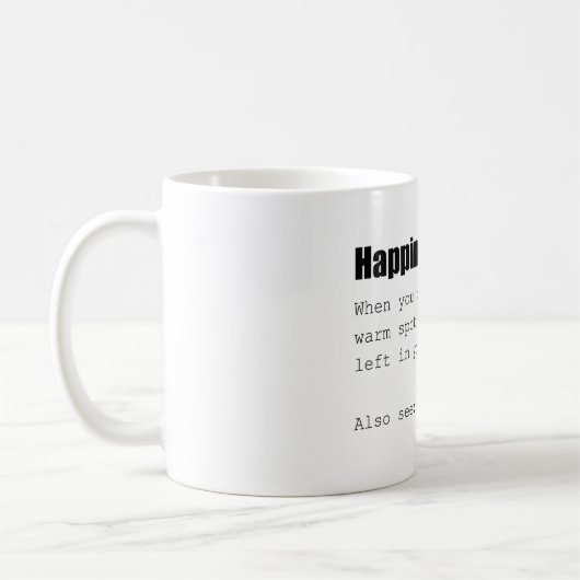 Happy Definition Funny Kaffeetasse (Links)