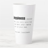 Happy Definition Funny Milchtasse (Vorderseite)