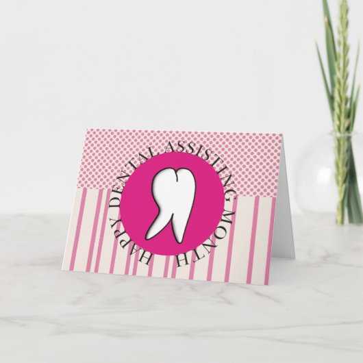 Happy Dental Assistant Month Card Dankeskarte (Vorderseite)