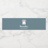 Happy Dental Tooth lächeln Geburtstag Wasserflaschenetikett (Einzelnes Label)