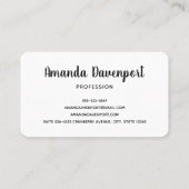 Happy Dental Tooth lächeln Niedlich Visitenkarte (Rückseite)