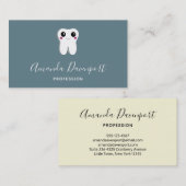 Happy Dental Tooth lächeln Niedlich Visitenkarte (Vorne/Hinten)