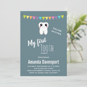 Happy Dental Tooth Mein erster Stand Einladung
