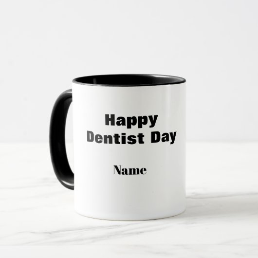 Happy Dentist Day Coffee Tasse (Vorderseite Links)