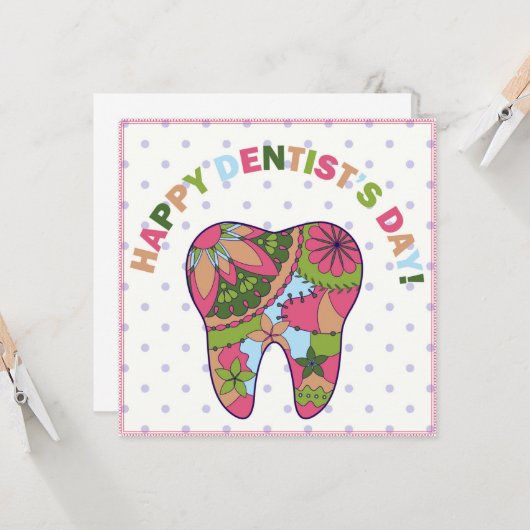 Happy Dentists Day Karte (Vorderseite/Rückseite Beispiel)