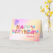 Happy Dessert Sweet 16 Geburtstag Karte (Gelbe Blume)