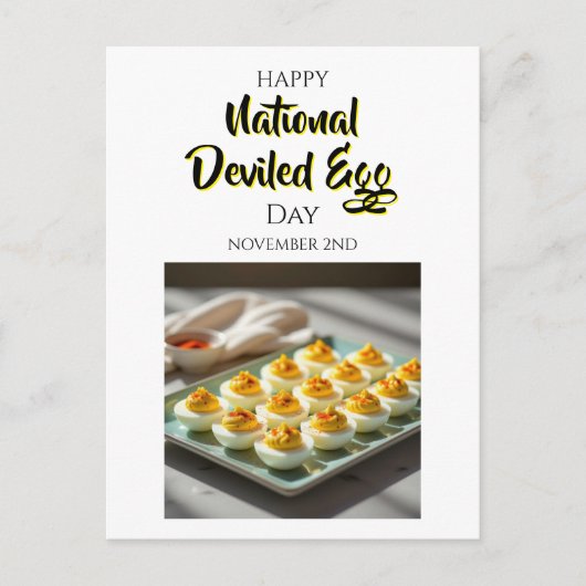 Happy Deviled Egg Day | 2. November Postkarte (Vorderseite)