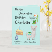 Happy Dezember Geburtstagskarte Karte (Gelbe Blume)