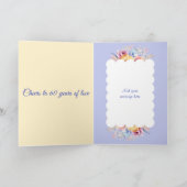 Happy Diamond Jubiläumsnamen Blume pink Karte (Innenseite)