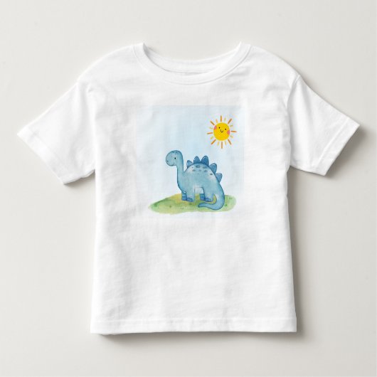 Happy Dino Kleinkind T-shirt (Vorderseite)