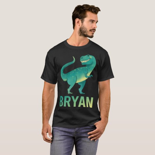 Happy Dinosaur - Bryan Name T-Shirt (Vorne ganz)