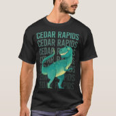 Happy Dinosaur Cedar Rapids T-Shirt (Vorderseite)