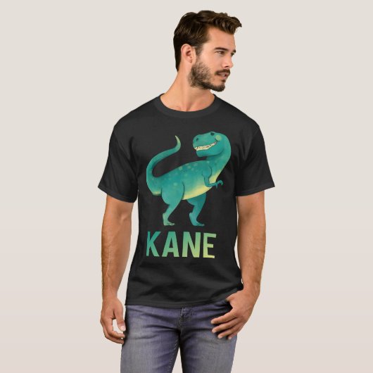 Happy Dinosaur - Kane Name T-Shirt (Vorne ganz)
